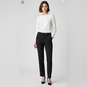 ✨ H&M Black Straight-Leg Creased Pants | Classic Polished Trousers ✨